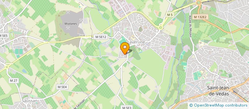 localisation de l'entreprise SUD CLEAN à LAVERUNE