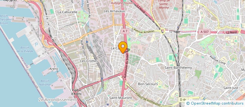 localisation de l'entreprise SUD CLIMAT à MARSEILLE