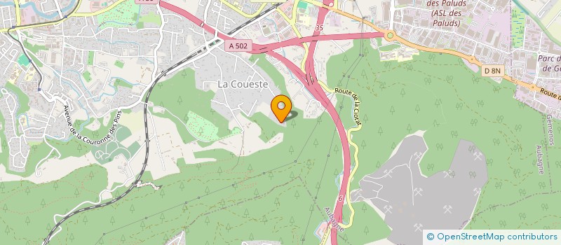 localisation de l'entreprise SUD COMBUSTIBLE  AUBAGNE