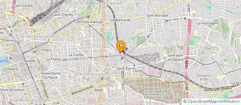 localisation de l'entreprise SUD COMMUNICATION à MARSEILLE 4EME