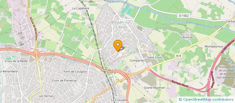 localisation de l'entreprise SUD COMPTA à BOUJAN-SUR-LIBRON