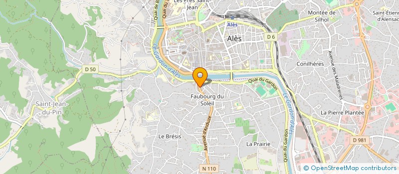 localisation de l'entreprise SUD CONCEPT à ALES