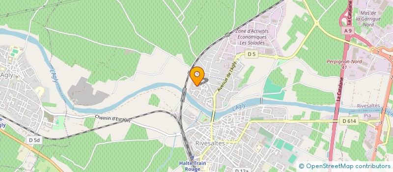 localisation de l'entreprise SUD CONCEPTS  RIVESALTES