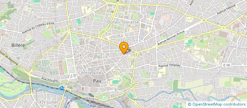 localisation de l'entreprise SUD CONDUITE à PAU