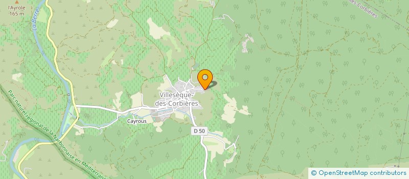 localisation de l'entreprise SUD CONFORT ENERGIE  VILLESEQUE-DES-CORBIERES