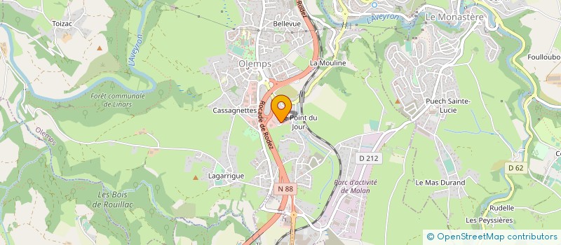 localisation de l'entreprise SUD CONFORT - ROMULUS  OLEMPS