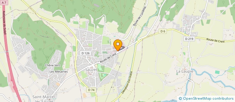 localisation de l'entreprise SUD CONSEIL DIAGNOSTIC  SAUZET