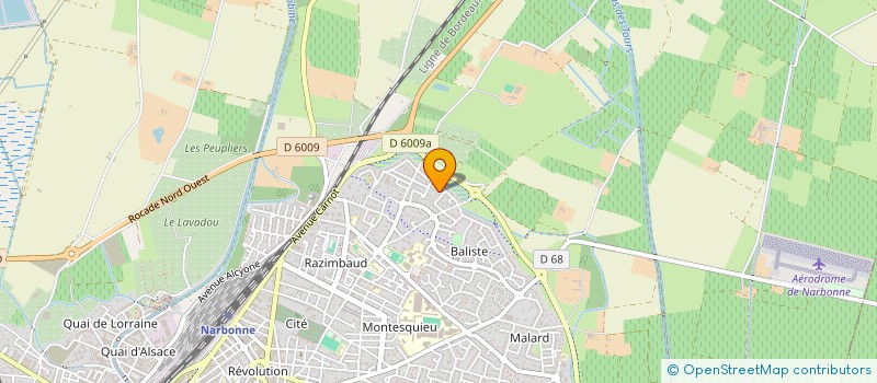 localisation de l'entreprise SUD CONSEIL INVEST à NARBONNE