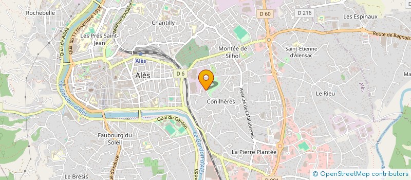 localisation de l'entreprise SUD CONSTRUCTION MACONNERIE GROS OEUVRE à ALES