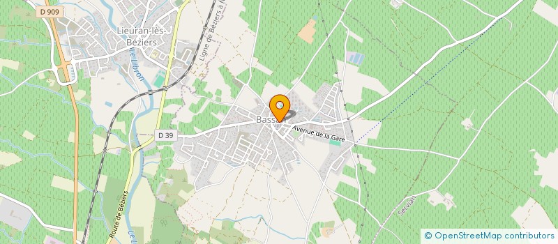 localisation de l'entreprise SUD CONSTRUCTIONS à LIEURAN-LES-BEZIERS
