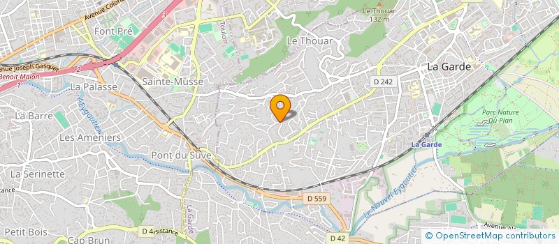 localisation de l'entreprise SUD CONTROLE SERVICES à LA GARDE