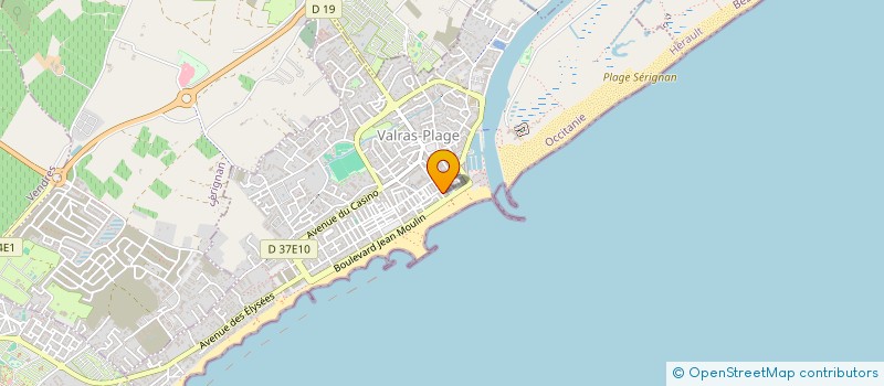 localisation de l'entreprise SUD COORDINATION  VALRAS-PLAGE