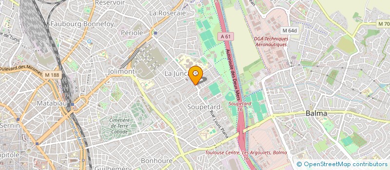 localisation de l'entreprise SUD CREATION à TOULOUSE