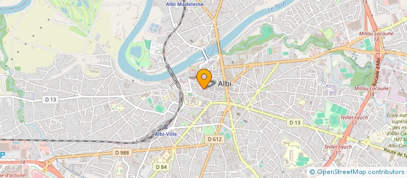 localisation de l'entreprise SUD CREATION DISTRIBUTION à ALBI