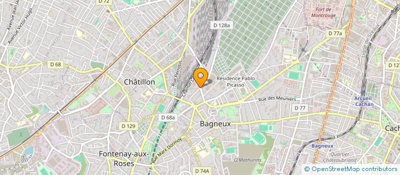 localisation de l'entreprise SUD DE SEINE PROMOTION ENTREPRISES à BAGNEUX