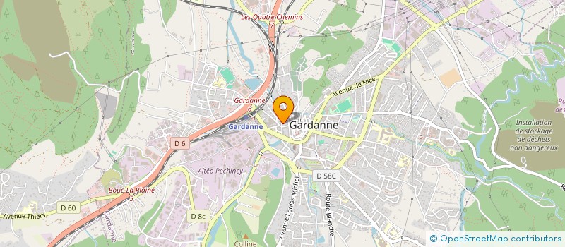 localisation de l'entreprise SUD DESTOCKAGE à GARDANNE