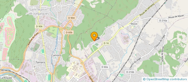 localisation de l'entreprise SUD DIFFUSION MENUISERIE à SAINT-PRIVAT-DES-VIEUX