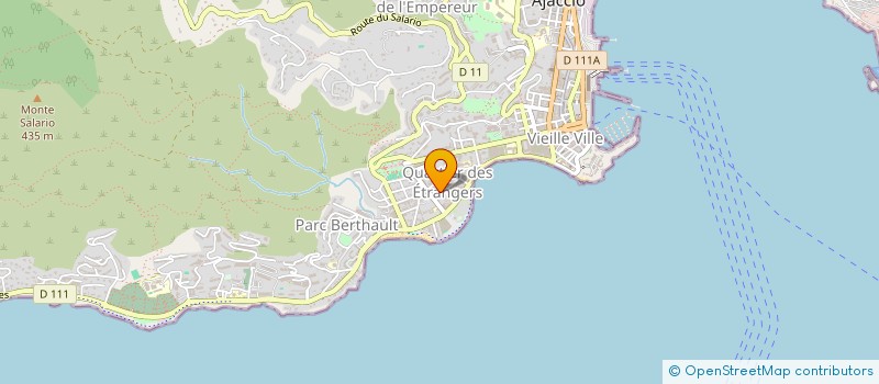 localisation de l'entreprise SUD DIFFUSION SERVICE à AJACCIO