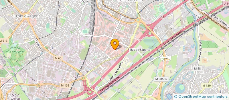 localisation de l'entreprise SUD DISTRI  CAISSARGUES