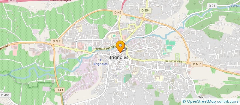 localisation de l'entreprise SUD DISTRIBUTION AGRO-ALIMENTAIRE à BRIGNOLES