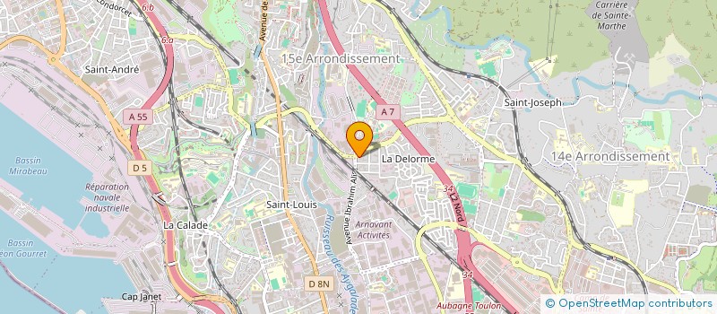 localisation de l'entreprise SUD DISTRIBUTION ALIMENTAIRE à MARSEILLE