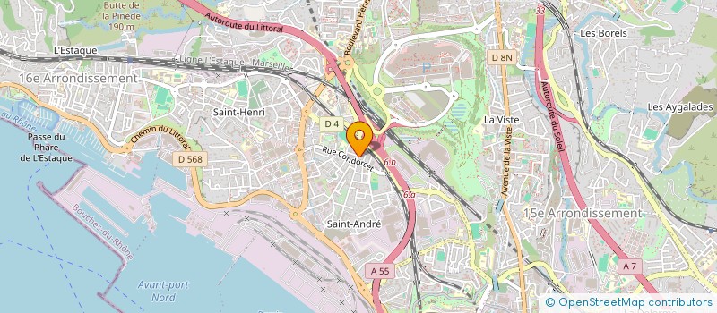 localisation de l'entreprise SUD E.C.R. à MARSEILLE