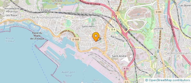 localisation de l'entreprise SUD ECHAF à MARSEILLE 16EME
