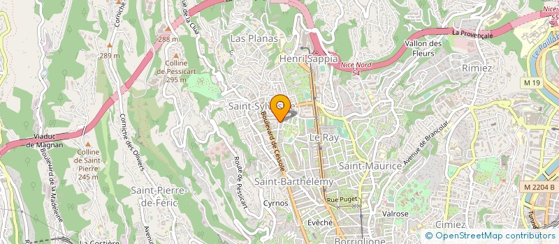 localisation de l'entreprise SUD ECHAFAUDAGE à NICE