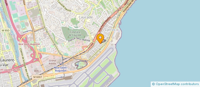 localisation de l'entreprise SUD ECHAFAUDAGE à NICE
