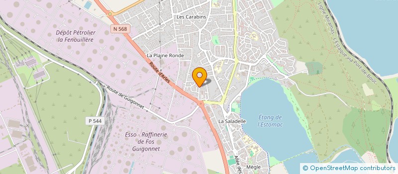 localisation de l'entreprise SUD ECHAFAUDAGE SARL à FOS-SUR-MER