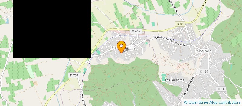 localisation de l'entreprise SUD - ECRANS  BOUCOIRAN-ET-NOZIERES