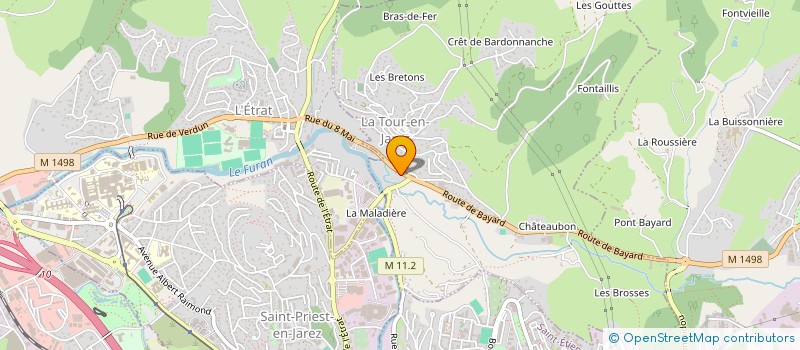 localisation de l'entreprise SUD ED DIS à LA TOUR-EN-JAREZ