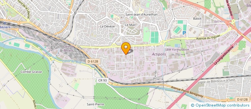 localisation de l'entreprise SUD'EDUC à BEZIERS