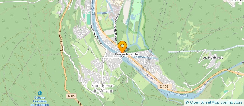 localisation de l'entreprise SUD ELEC  VIZILLE