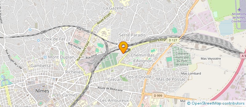 localisation de l'entreprise SUD.ELEC  NIMES