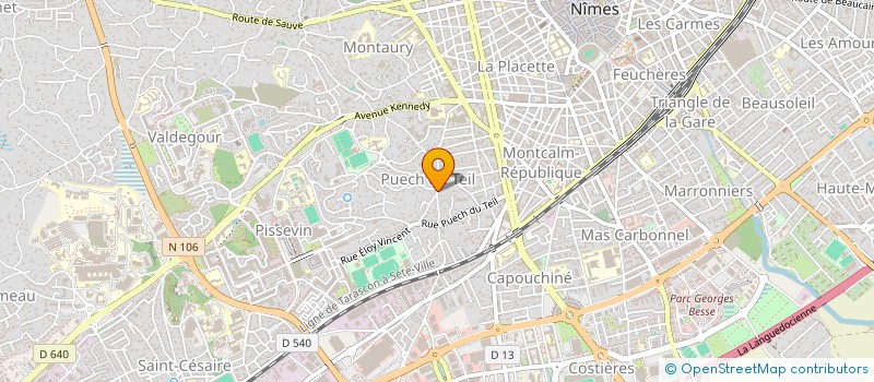 localisation de l'entreprise SUD ELECTRICITE à NIMES