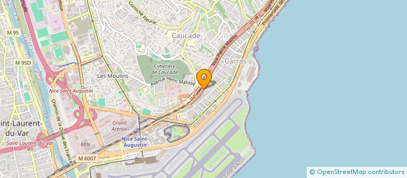localisation de l'entreprise SUD ELECTRICITE à NICE