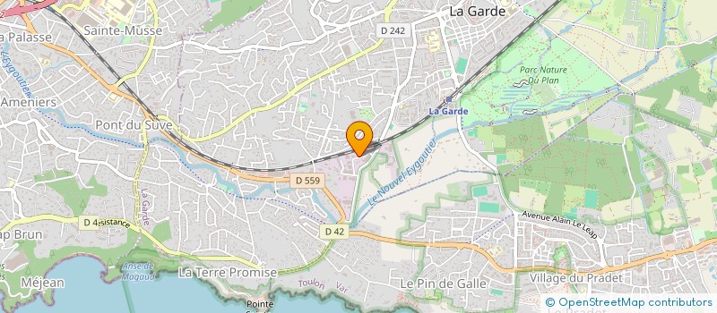 localisation de l'entreprise SUD EMBALLAGES à LA GARDE