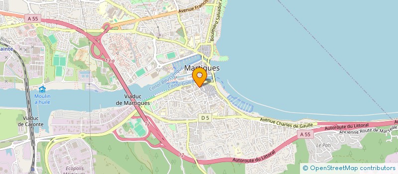 localisation de l'entreprise SUD ENTREPRISE à MARTIGUES
