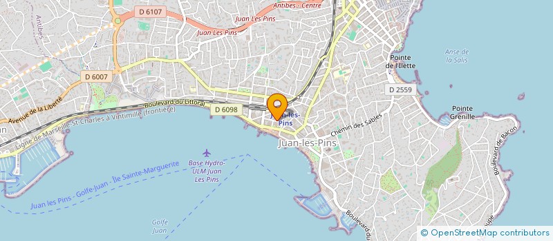 localisation de l'entreprise SUD ENTREPRISE à ANTIBES
