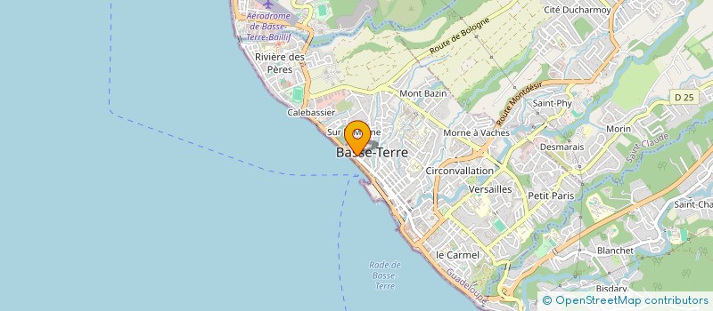 localisation de l'entreprise SUD ENVIRONNEMENT INSERT FORMAT ET APPLICATION à BASSE-TERRE