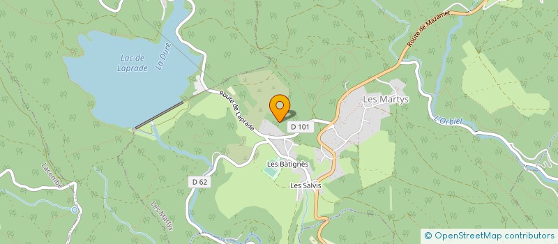 localisation de l'entreprise SUD EPAREUSE BROYAGE à LES MARTYS