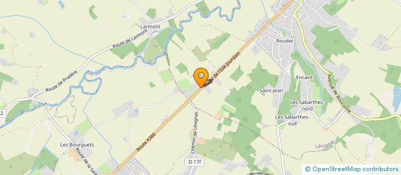 localisation de l'entreprise SUD ESPACE JARDINS  LEVIGNAC