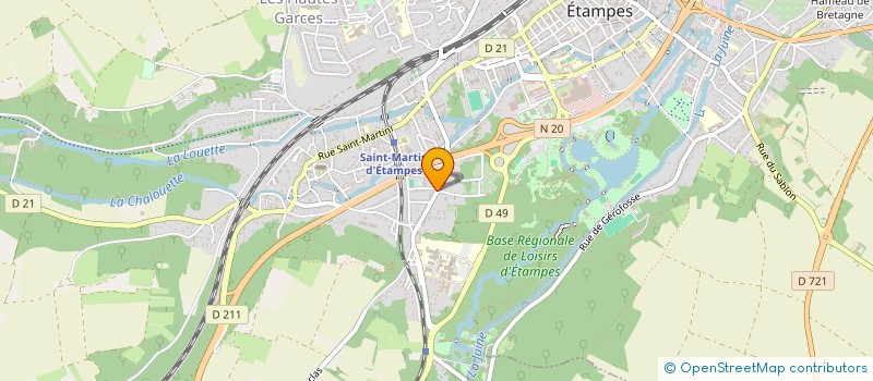 localisation de l'entreprise SUD ESSONNE DIFFUSION à ETAMPES