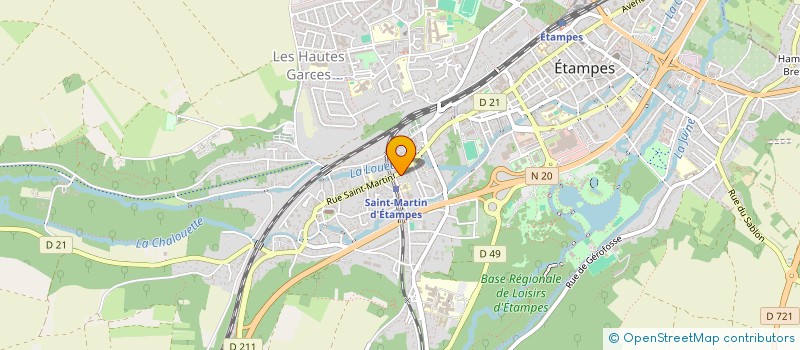 localisation de l'entreprise SUD ESSONNE HABITAT à ETAMPES