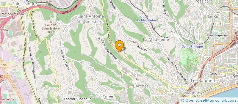 localisation de l'entreprise SUD EST ALU SYSTEM à NICE