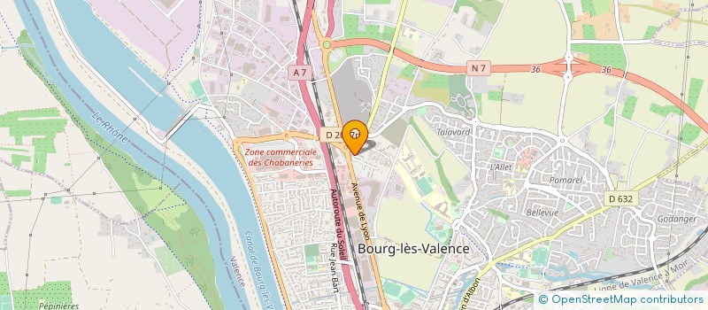 localisation de l'entreprise SUD EST AMENAGEMENT FONCIER  VALENCE