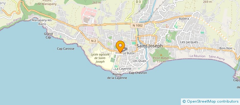 localisation de l'entreprise SUD EST AUTOMOBILES à SAINT-JOSEPH
