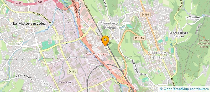 localisation de l'entreprise SUD-EST BAG à CHAMBERY