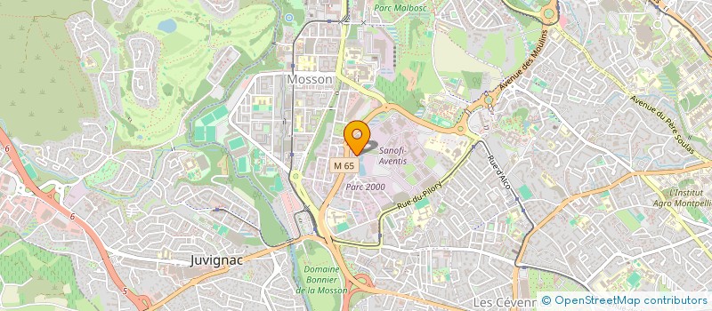 localisation de l'entreprise SUD EST BATIMENT à MONTPELLIER